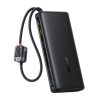 Baseus EnerFill FC41 gyorstöltő powerbank 25000 mAh 145W, beépített 2×USB Type-C kábel, fekete