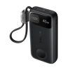 Baseus EnerFill FT31 gyorstöltő powerbank & Apple Watch 10000 mAh 45W, beépített USB Type-C kábel, fekete