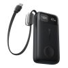 Baseus EnerFill FT31 gyorstöltő powerbank & Apple Watch 10000 mAh 45W, beépített USB Type-C kábel, fekete