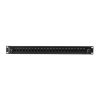 Lanberg 19" optikai patch panel 24xST / 24xFC fekete