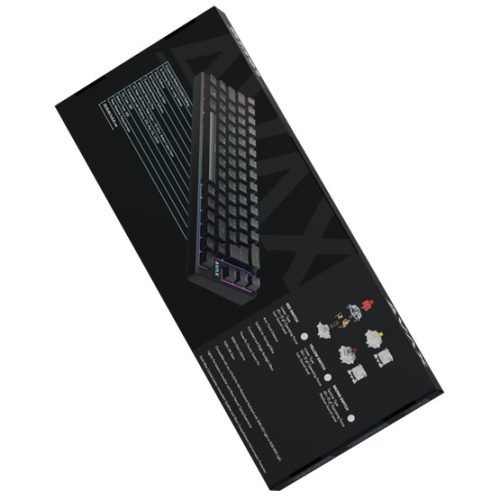 AVAX GM01 PRO 65% RGB tri-mode mechanikus billentyűzet Gateron piros switch, magyar kiosztás