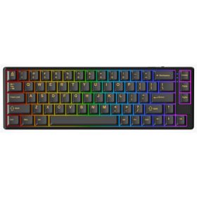   AVAX GM01 PRO 65% RGB tri-mode mechanikus billentyűzet Gateron piros switch, magyar kiosztás