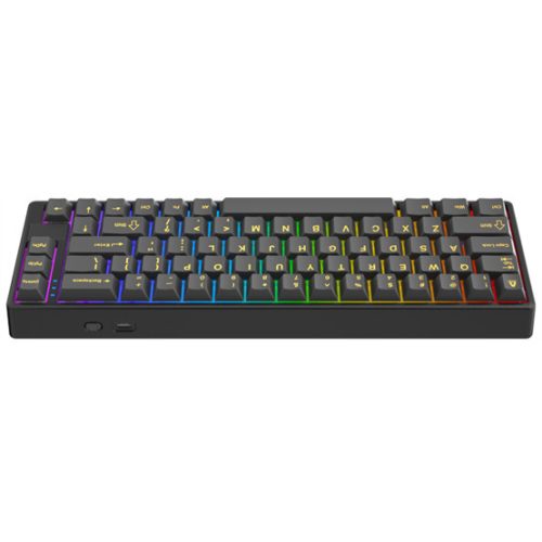 AVAX GM01 PRO 65% RGB tri-mode mechanikus billentyűzet Gateron piros switch, magyar kiosztás