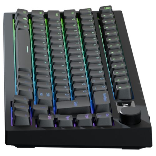 AVAX GM02 75% Gasket RGB mechanikus vezetékes billentyűzet Outemu barna switch, magyar kiosztás