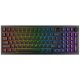 AVAX GM03 PRO 98% Gasket RGB tri-mode mechanikus billentyűzet Gateron piros switch, magyar kiosztás