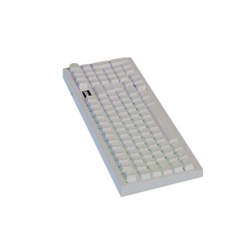 AVAX GM03 PRO Fehér 98% Gasket RGB tri-mode mechanikus billentyűzet Gateron piros switch, magyar kiosztás