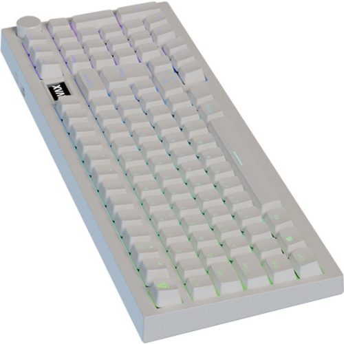 AVAX GM03 PRO Fehér 98% Gasket RGB tri-mode mechanikus billentyűzet Gateron sárga switch, magyar kiosztás