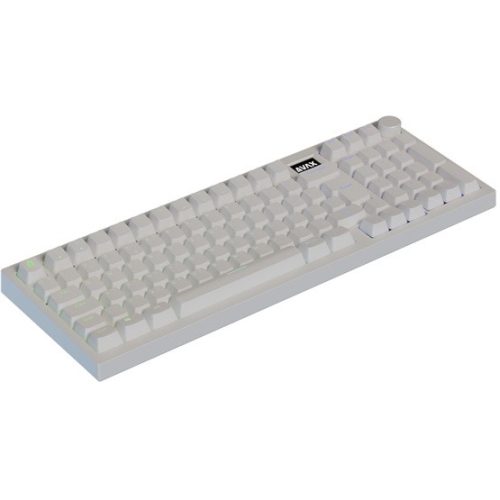 AVAX GM03 PRO Fehér 98% Gasket RGB tri-mode mechanikus billentyűzet Gateron sárga switch, magyar kiosztás