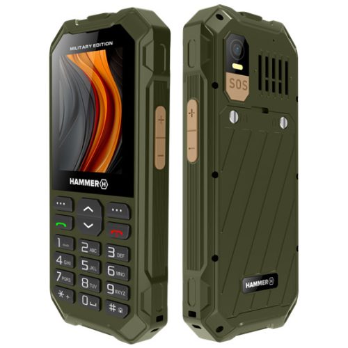HAMMER 6 LTE Military Edition 2,4" Dual SIM csepp-, por- és ütésálló mobiltelefon - fekete