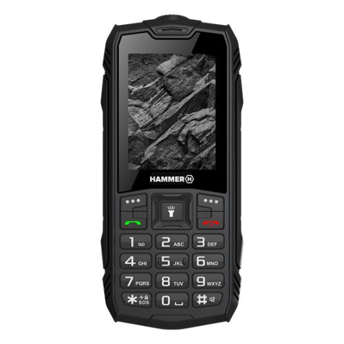 HAMMER Rock 2,4" Dual SIM csepp-, por- és ütésálló mobiltelefon - fekete - Bontott termék