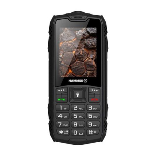 HAMMER Rock LTE 2,4" Dual SIM csepp-, por- és ütésálló mobiltelefon - fekete