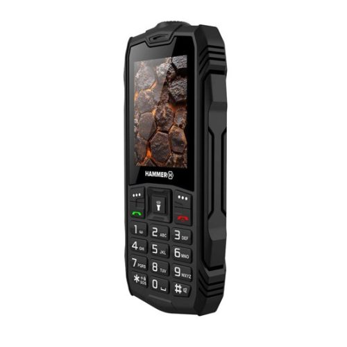 HAMMER Rock LTE 2,4" Dual SIM csepp-, por- és ütésálló mobiltelefon - fekete