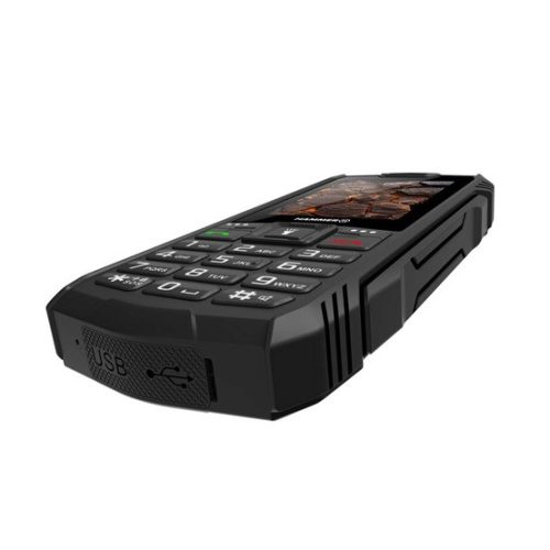 HAMMER Rock LTE 2,4" Dual SIM csepp-, por- és ütésálló mobiltelefon - fekete