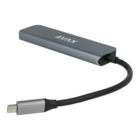  AVAX HB611 CONNECT+ 5in1 Multi HUB Type C - HDMI(4k60Hz), TypeC, 2xUSB 3.0, PD 100W