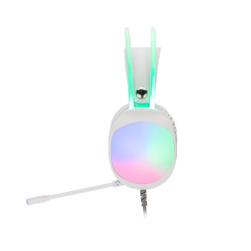 MARVO Lumi 40 vezetékes fejhallgató - fehér - RGB világítás