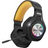 MARVO Pulz 80W vezeték nélküli fejhallgató - fekete - RGB világítás