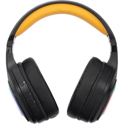 MARVO Pulz 80W vezeték nélküli fejhallgató - fekete - RGB világítás