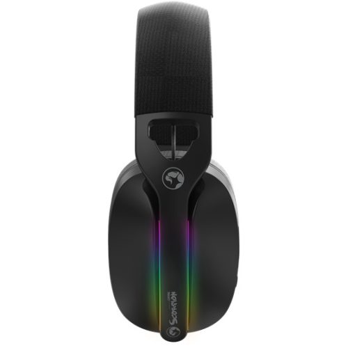 MARVO Pulz 70S vezetékes fejhallgató - fekete - RGB világítás