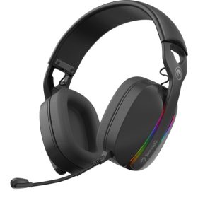   MARVO Pulz 70W vezeték nélküli fejhallgató - fekete - RGB világítás