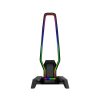 MARVO Kobe 30 RGB világítású fejhallgató tartó - fekete