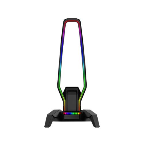 MARVO Kobe 30 RGB világítású fejhallgató tartó - fekete