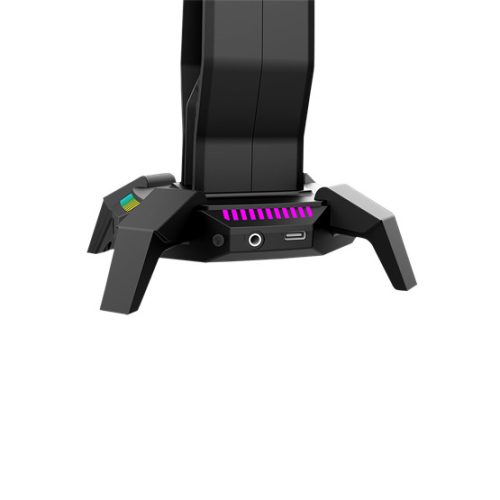 MARVO Kobe 30 RGB világítású fejhallgató tartó - fekete