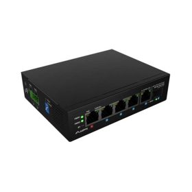 Lanberg Light Industrial 6 portos PoE Switch (4xPoE, 90W)