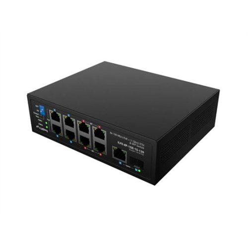 Lanberg Light Industrial 10 portos PoE Switch (8xPoE, 120W)