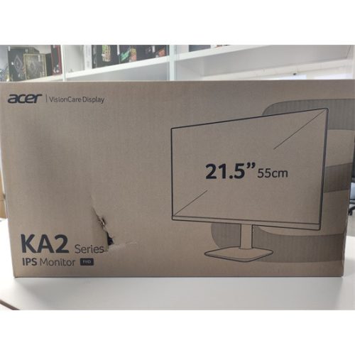 Acer 21,5" KA222QE0bi ZeroFrame FreeSync - IPS 100Hz |2 év garancia| - Dobozsérült termék