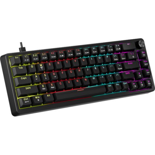 MARVO Arma 67 vezetékes gaming billentyűzet - Fekete - US /TNT Peach linear/