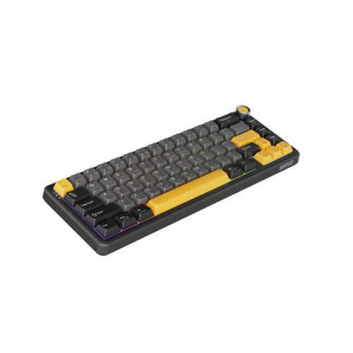 MARVO TITAN 65 vezeték nélküli gaming billentyűzet - Fekete - US /Banana Crystal Linear/