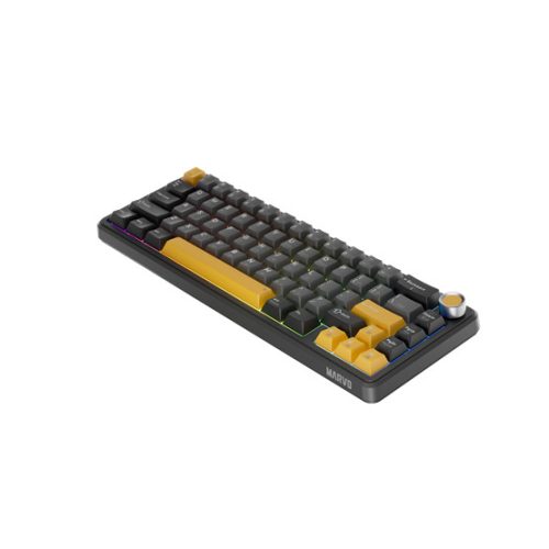 MARVO TITAN 65 vezeték nélküli gaming billentyűzet - Fekete - US /Banana Crystal Linear/