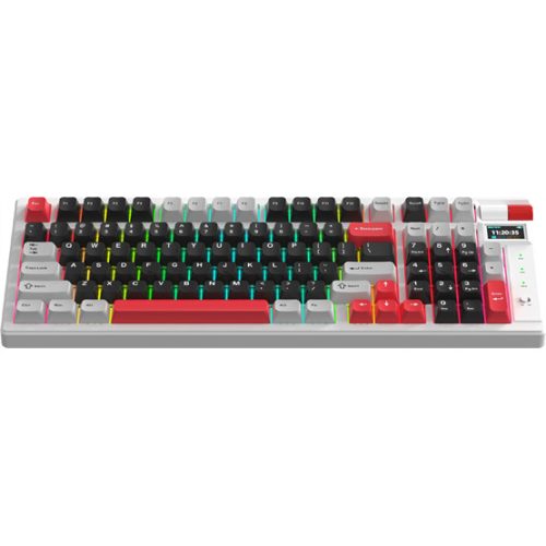 MONKA Storm vezeték nélküli gaming billentyűzet - Fehér - US /MONKA Violet Linear/