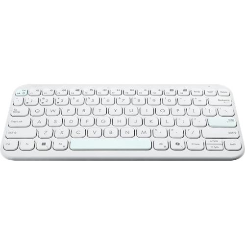 ASUS Marshmallow KW100 vezeték nélküli billentyűzet - HU layout - Iridescent White