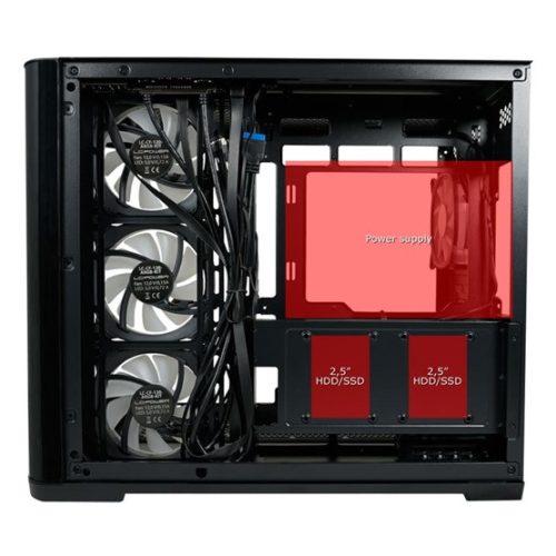 LC Power - LC-8001B-ON hangszigetelt ATX ház