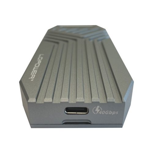 LC Power Külső ház - USB 4 3x2 Type C - M.2 NVMe SSD - LC-M2-C-USB4