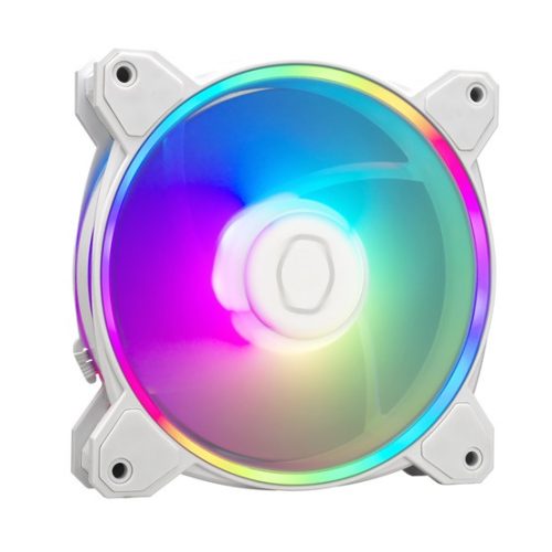 Cooler Master - Case Fan - 12cm - MasterFan MF120 Halo2 - Fehér - MFL-B2DW-213P2-R2