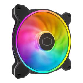   Cooler Master - Case Fan - 14cm - MasterFan MF140 Halo2 - Fekete - MFL-B4DN-16NP2-R2