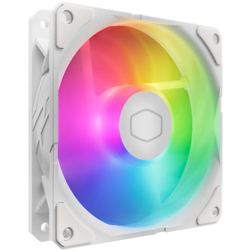 Cooler Master - Case Fan - 12cm - SickleFlow Edge 120 ARGB White Edition - MFX-B2DW-25NP2-R2
