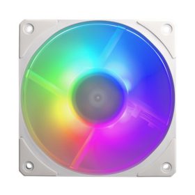   Cooler Master - Case Fan - 12cm - Mobius 120P ARGB White Fan - MFZ-M2DW-24NP2-R1