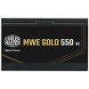 Cooler Master 550W - MWE Gold 550 V3 - MPE-5502-ACAAG-3BEU - 80+ Gold  - ATX 3.1 - Nem moduláris - Fekete Tápegység