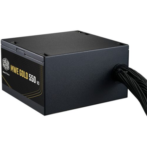 Cooler Master 550W - MWE Gold 550 V3 - MPE-5502-ACAAG-3BEU - 80+ Gold  - ATX 3.1 - Nem moduláris - Fekete Tápegység
