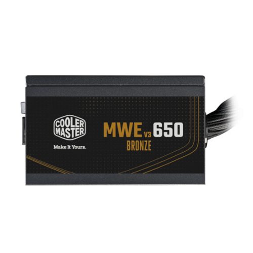Cooler Master 650W - MWE Bronze 650 V3 - MPE-6501-ACAAW-3BEU - 80+ Bronze ATX3.1 - Fekete Tápegység