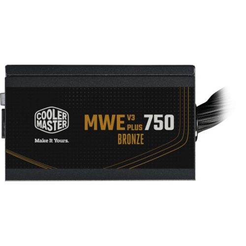 Cooler Master 750W - MWE Bronze 750 V3 - MPE-7501-ACAAW-3BEU - 80+ Bronze ATX3.1 - Fekete Tápegység 