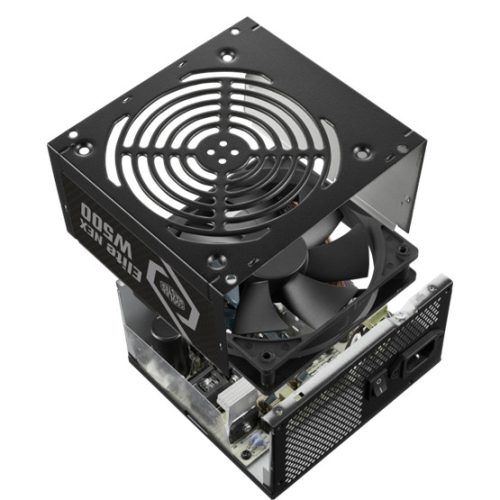 Cooler Master 500W - Elite NEX W500 230V - MPW-5001-ACBW-BE1 - 80+ - ATX 12V Ver. 2.41 - Fekete Tápegység
