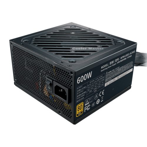 Cooler Master 600W - G600 Gold -  MPW-6001-ACAAG-NL - 80+ Gold - ATX 12V V2.52 - Fekete Tápegység - Bulk