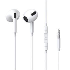   Baseus Encok H17 Wired Earphones 3,5 mm jack mikrofonos fülhallgató, fehér