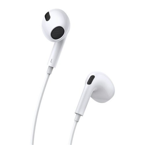 Baseus Encok H17 Wired Earphones 3,5 mm jack mikrofonos fülhallgató, fehér