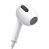 Baseus Encok H17 Wired Earphones 3,5 mm jack mikrofonos fülhallgató, fehér