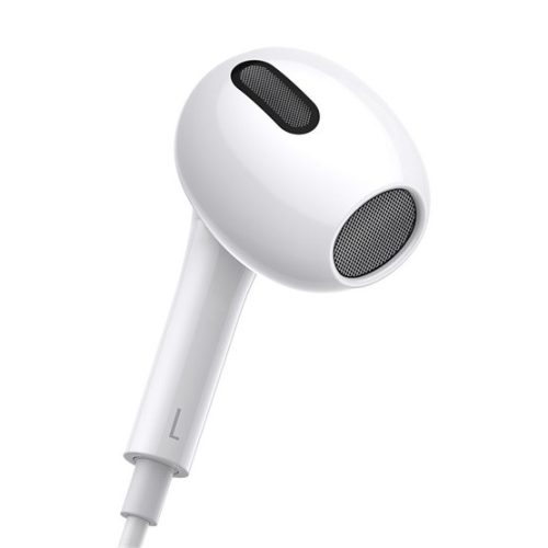 Baseus Encok H17 Wired Earphones 3,5 mm jack mikrofonos fülhallgató, fehér